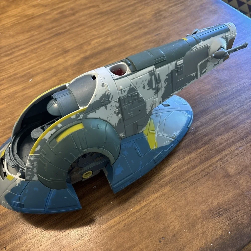 Star‎ Wars The Clone Wars Hasbro 2001 Slave 1 Attack Ship Incomplete